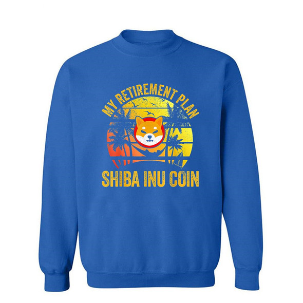 My Retirement Plan Shiba Inu Coin Cryptocurrency Token Hoodies Men's