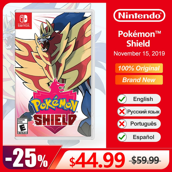 Pokemon Shield Nintendo Switch Game Deals 100% Official Original Physical Game Card Genre RPG Adventure for Switch OLED Lite