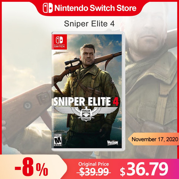 Sniper Elite 4 Nintendo Switch Game 100% Original Physical Game Card Action and Adventure Genre for Nintendo Switch Game Console