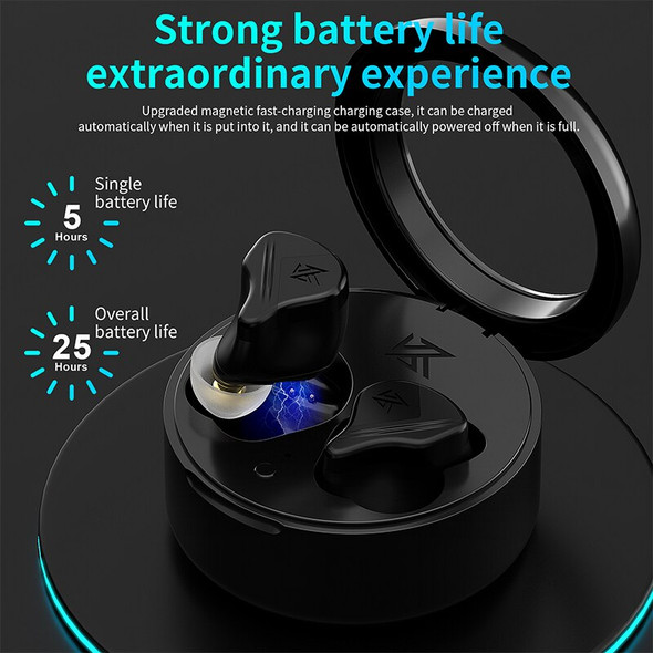 KZ VXS TWS Bluetooth-Compatible 5.2 Wireless Headphone HiFi True Wireless Headset Sport Game Bass Music Earbuds Monitor Earphone