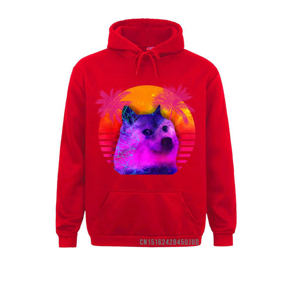 Dogecoin 80s Retro Doge Hodl To The Moon Funny Crypto Meme Pullover