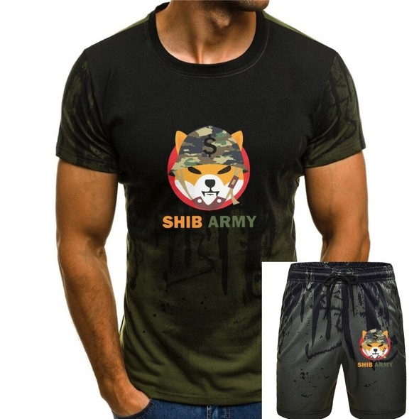 Vintage Shib Army Shiba Inu Crypto Cryptocurrency Coin T Shirt Men