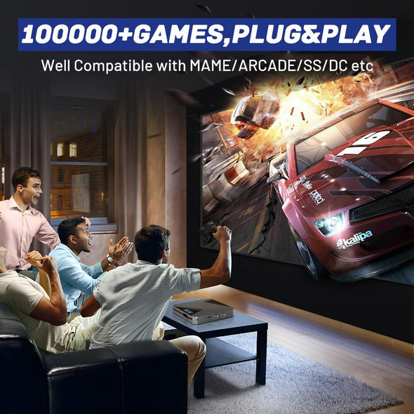 KINHANK Super Console X2 Pro Game Box Retro Video Game Console TV Box 100000 Video Games for ARCADE/MAME/DC/SS with Gamepads KINHANK Super Console X2 Pro Game Box Retro Video Game Console TV Box 100000 Video Games for ARCADE/MAME/DC/SS with Gamepads