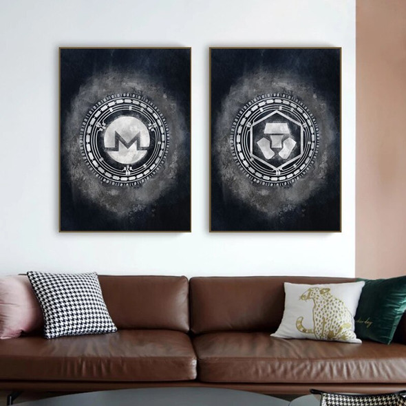 Modern Cryptocurrency Bitcoin Canvas Paintings Posters and Prints Wall
