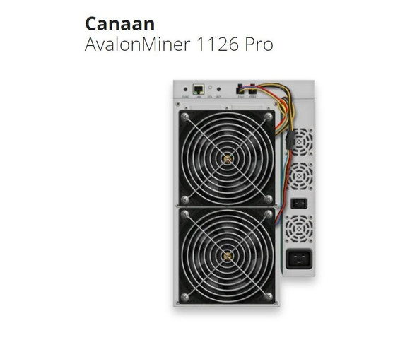Canaan AvalonMiner 1126 PRO 60T Bitcoin Crypto Mining Machine