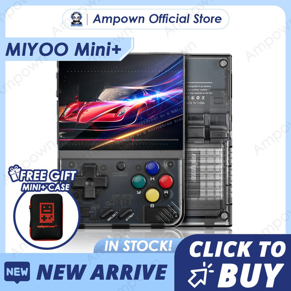 MIYOO Mini Plus Portable Retro Handheld Game Console V2 Mini+ IPS Screen Classic Video Game Console Linux System Children's Gift