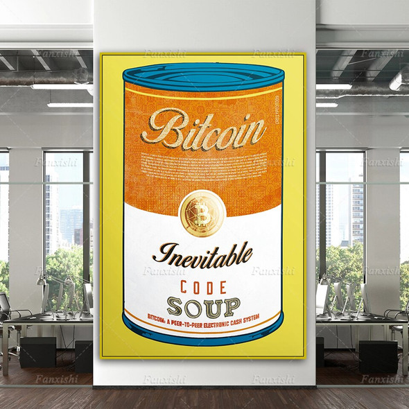Bitcoin Crypto Art Canvas Poster Modern Home Decor Prints Pictures Bitcoin Crypto Art Canvas Poster Modern Home Decor Prints Pictures