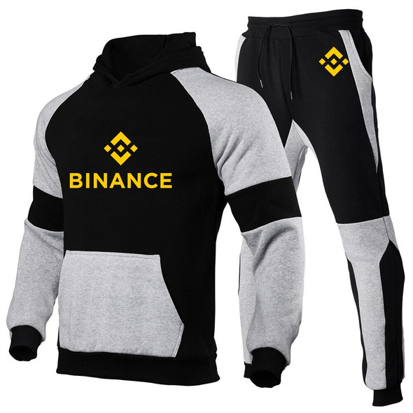 Binance Crypto 2023 Men's New Patchwork Hoodies Fashion Printed