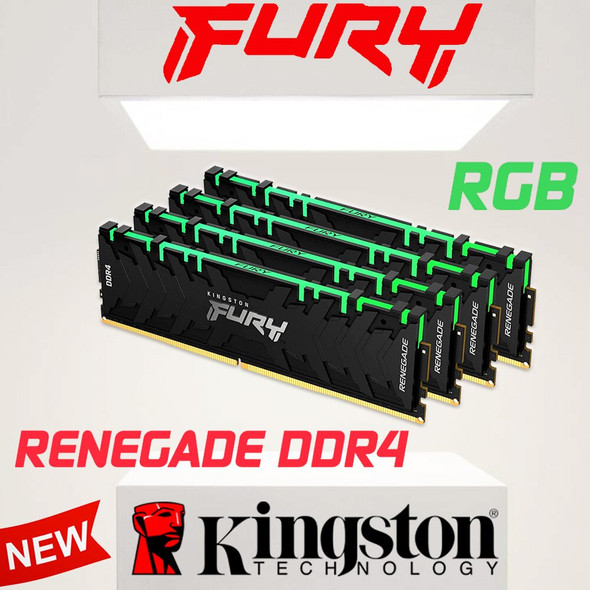 Kingston FURY Renegade DDR4 RGB Memory Intel XMP AMD Ryzen 16GB 32GB