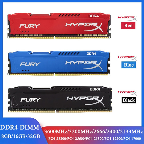 Fury Memoria Ram Ddr4 8gb 16gb 3600mhz 3200mhz 2400 2133 2666mhz