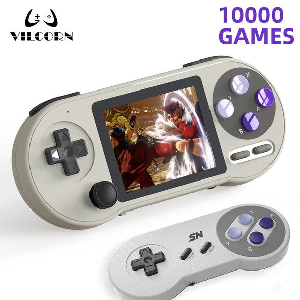 SF2000 Retro Handheld Game Console 10000 Games Kids IPS Mini Portable Game Console Player For Everdrive SNES GBA Sega Dendy