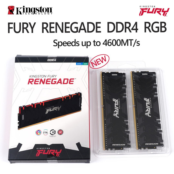 Kingston DDR4 3200 3600 MHz 8GB 16G RGB Memory FURY Renegade D4 AMD