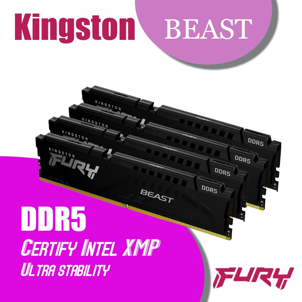 Intel Xmp Kingston Fury Beast Ddr5 Ram 8gb 16gb 32gb Up To 6000mhz