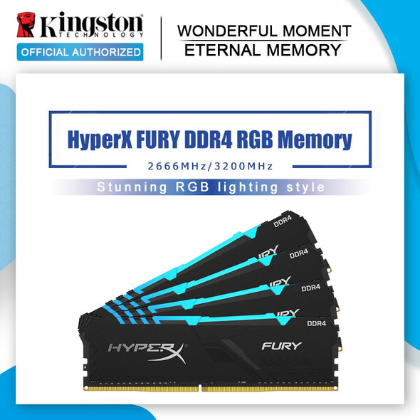 Kingston Hyperx Fury Ddr4 Rgb Memory 2666mhz 3200mhz Ddr4 Cl15 1.2v Kingston Hyperx Fury Ddr4 Rgb Memory 2666mhz 3200mhz Ddr4 Cl15 1.2v