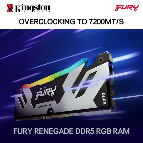 Kingston Fury Renegade DDR5 Memory Desktop Gaming High Speed For Z790 Kingston Fury Renegade DDR5 Memory Desktop Gaming High Speed For Z790