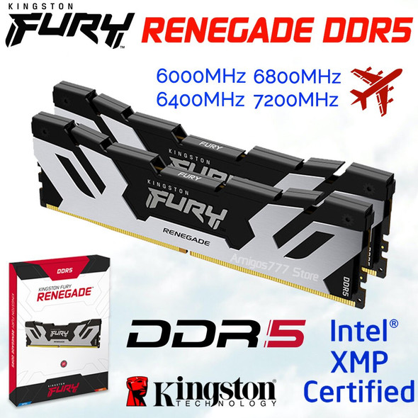 Kingston FURY Renegade DDR5 Memory 6000MT/s 6400MT/s 6800MHz 7200MHz