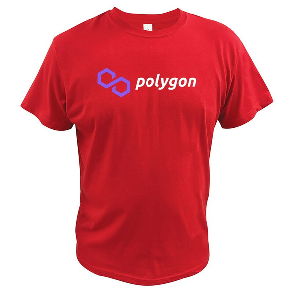Polygon MATIC T Shirt Cryptocurrency Blockchain Crypto Token Men's
