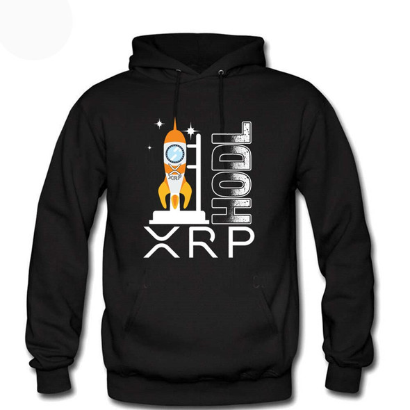 New Fashion Mens Womens Amazing Ripple XRP Moon Bitcoin Crypto Hoodies