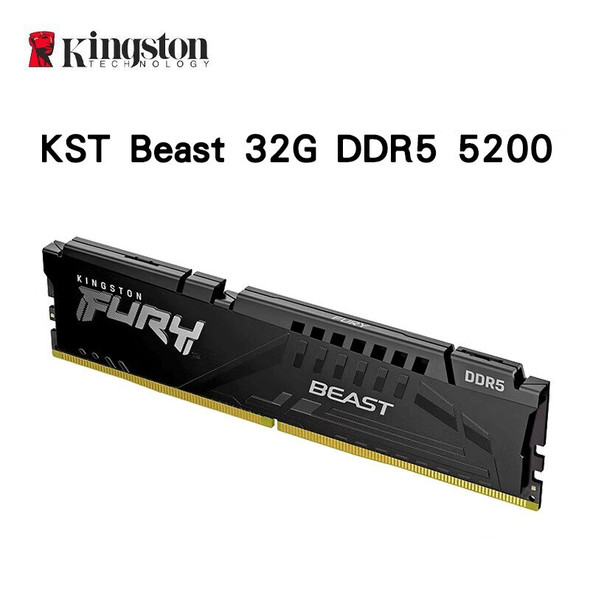 Kingston Fury Beast Memory 16GB  32GB 5200MHz DDR5 RAM Desktop Memory Kingston Fury Beast Memory 16GB  32GB 5200MHz DDR5 RAM Desktop Memory
