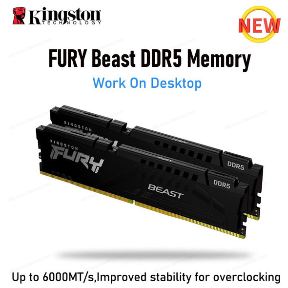 Kingston Fury Beast Ram 8gb 16gb 32gb 4800mhz 5000mhz 6000mhz 5200mhz