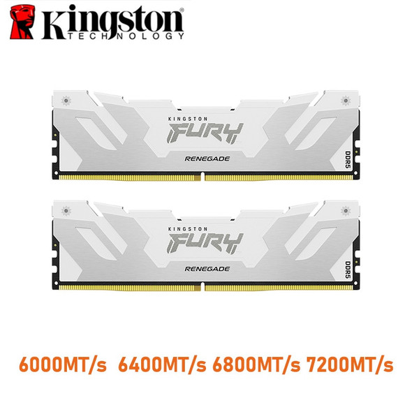 Kingston Fury Renegade DDR5 Memory Desktop White Color 32GB 64GB