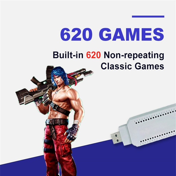 YLW WG02 Game Console Stick Embedded 620 Games 2.4G Wireless Controller Retro Video 8Bit Game Console