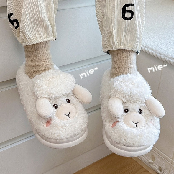 Cute Cartoon Animal Fluffy Fur Slippers Women 2023 New Warm Lamb Wool Cute Cartoon Animal Fluffy Fur Slippers Women 2023 New Warm Lamb Wool