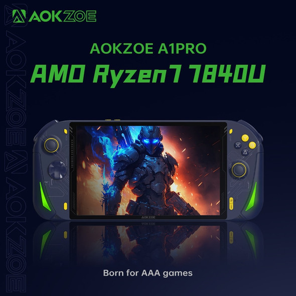 AOKZOE A1 Pro 8" Handheld Game Console Laptop AMD Ryzen 7 7840U  Mini PC  LPDDR5X  WiFi6 Touch Screen Notebook