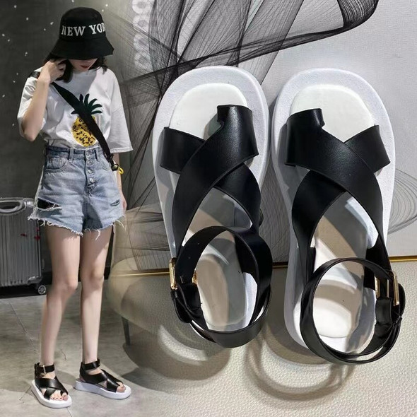 Fairy Style Summer New Student Versatile Thick Sole Fashion Sandals