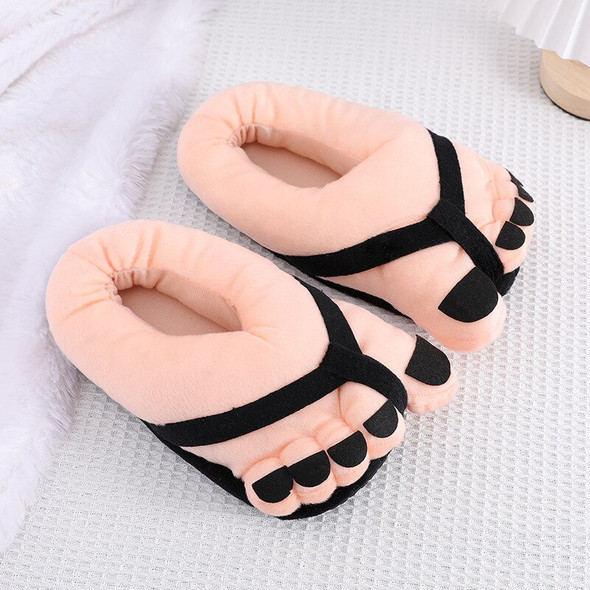 Winter Couple Home Cotton Shoes Creative Funny Plush Slippers Women