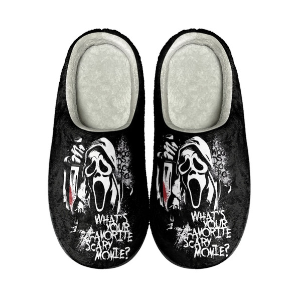 Casual Women Flats Home Slippers Horror Indoor Couple Cotton Slipper