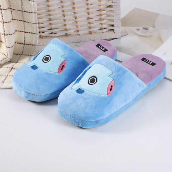 Cute Floor Plush Slippers Home Shoes Non-slip Flat Soft Sole Korean
