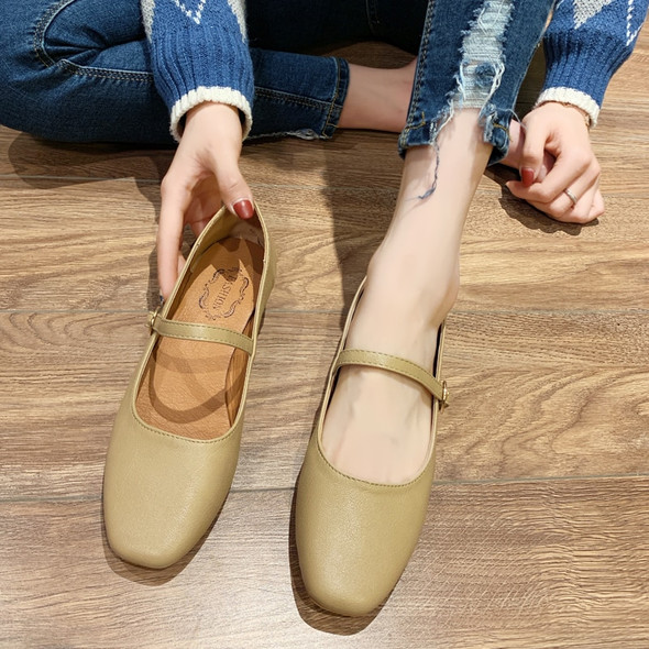 2021 New Women Low Heel Shoes Square Toe Retro Mary Janes Pumps Casual 2021 New Women Low Heel Shoes Square Toe Retro Mary Janes Pumps Casual