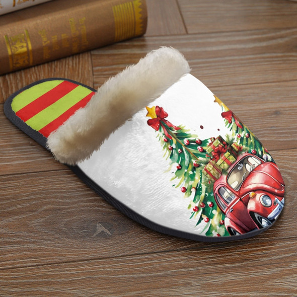 Christmas Tree Car Cotton Shoes Color Stripes Anti slip Home