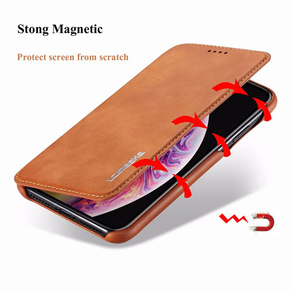 Genuine Leather Flip Cover for iPhone 15 14 13 12 11 Pro Max Mini XS XR 8 7 6 Plus SE3 Case Slot Magnet Shell Stand Holder Funda