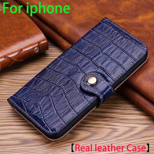 Real Leather Wallet Case For iphone 13 12 Mini Pro Max 14 11 XS XR Cases Magnetic Flip Phone Bag For iphone 7 8 Plus 14 SE Cover