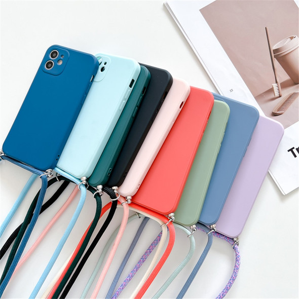 Crossbody Necklace Strap Lanyard Cord Phone Case For iPhone 13 12 MiNi 11 14 Pro X XR XS Max 6S 7 8 Plus SE 2 Soft Silicon Cover