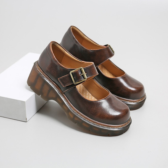 Japanese Style Vintage Buckle Mary Janes Shoes | Shoes Platform Women Japanese Style Vintage Buckle Mary Janes Shoes | Shoes Platform Women