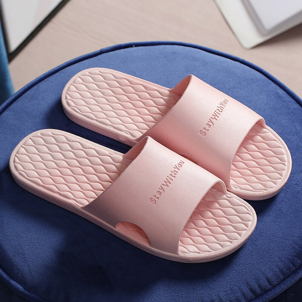 New Couple's Home Slippers Plastic Slippers Bathroom Bath Soft Bottom