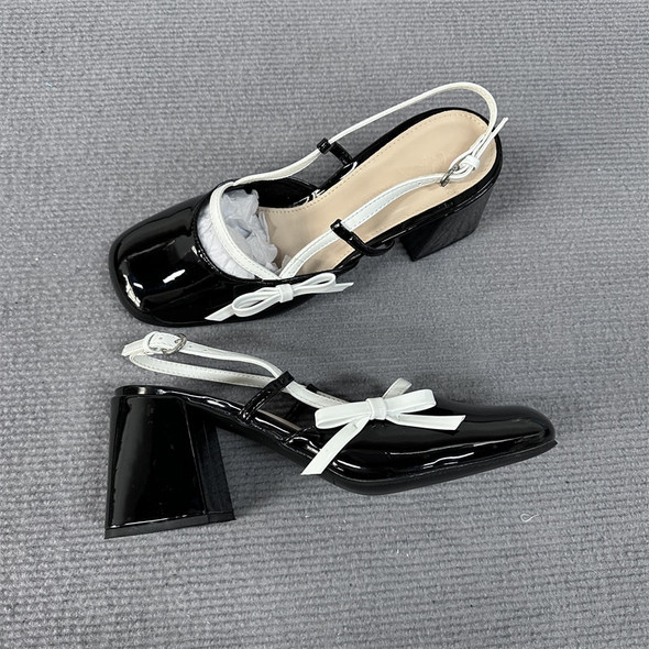Mary Jane Black Patent Leather Sandals | Patent Leather Shoes Women - Mary Jane Black Patent Leather Sandals | Patent Leather Shoes Women -
