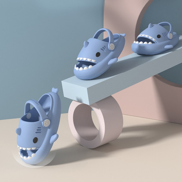 Upgrade Summer Children Slippers Thick Sole 4cm Eva Shark Slippers Non