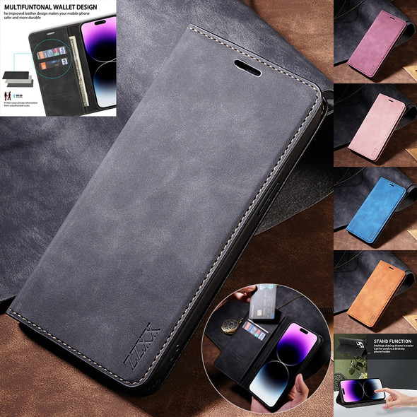 Skin Friendly Wallet Magnetic Flip With Card Slot Leather Case For iPhone 14 Pro Max 13 12 11 SE 2022 X XR XS Max 8 7 6 6S Plus