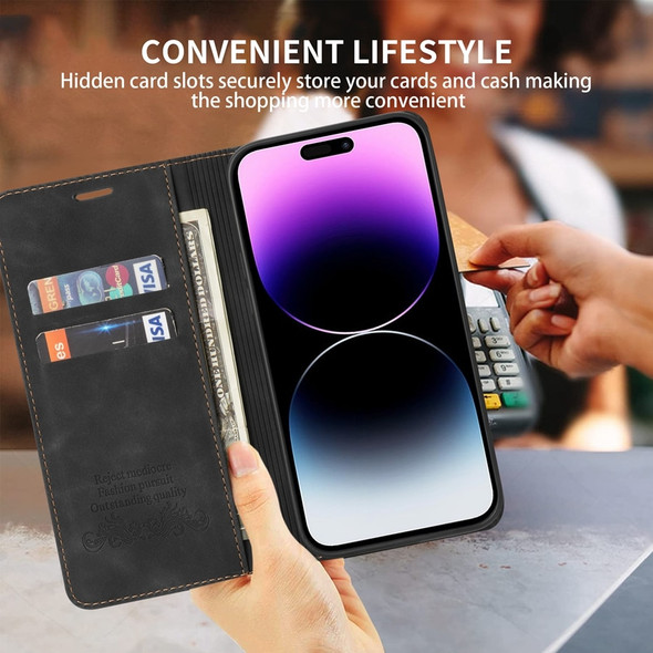 Skin Friendly Wallet Magnetic Flip With Card Slot Leather Case For iPhone 14 Pro Max 13 12 11 SE 2022 X XR XS Max 8 7 6 6S Plus