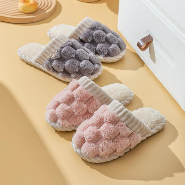A35 Casual Comfortable Slippers Winter Indoor Home Warm Non slip Thick