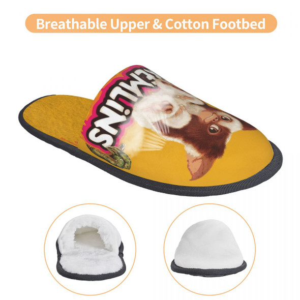 Gremlins Cozy Scuff Memory Foam Slippers Women Monster Movie Gizmo
