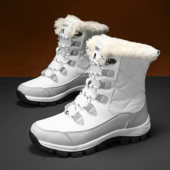 New Women Boots Waterproof Snow Boots For Winter Shoes Women Lace Up