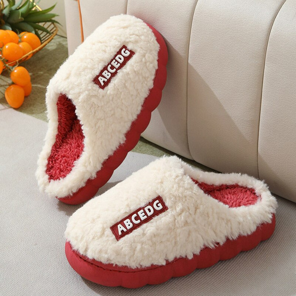 VCEO Bag With Cashmere Winter Women's Cotton Slippers Thick Soled VCEO Bag With Cashmere Winter Women's Cotton Slippers Thick Soled