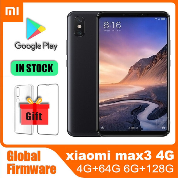 Cellphones Smartphones Xiaomi Mi Max 3 6G 128G Mobile Phones 6.9 inch Fingerprint 4G Android cubot max 3 Qualcomm Snapdragon 652
