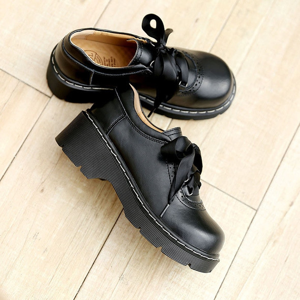 Qpfjqd Women Ribbon Lace Up Oxford Shoes Genuine Split Leather Brogues Qpfjqd Women Ribbon Lace Up Oxford Shoes Genuine Split Leather Brogues