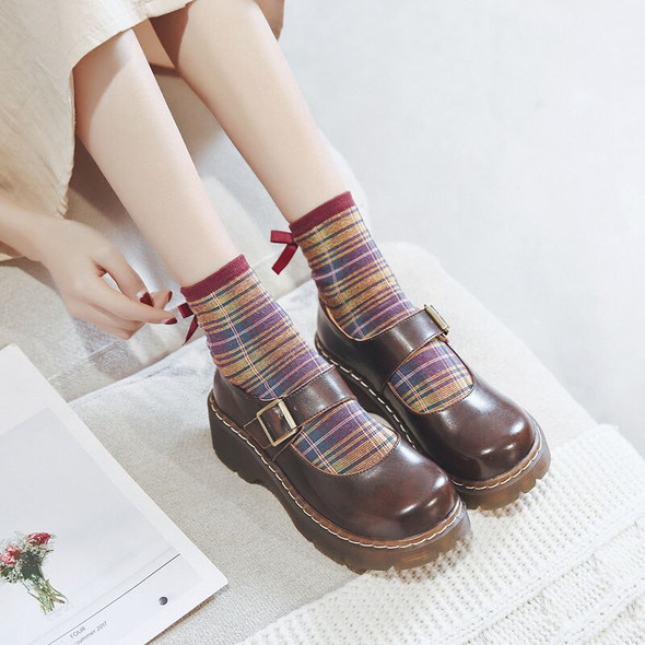 2023 New Arrival Japanese Style Vintage Buckle Mary Janes Shoes